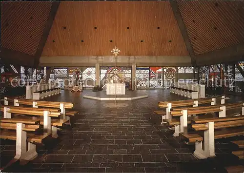 Baden Baden Autobahnkirche St. Christophorus innen Kat. Baden Baden