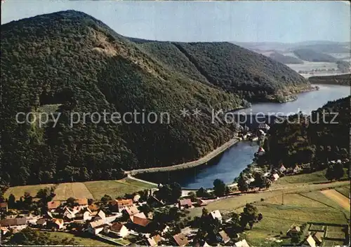 Waldeck Edersee Fliegeraufnahme Diemeltalsperre