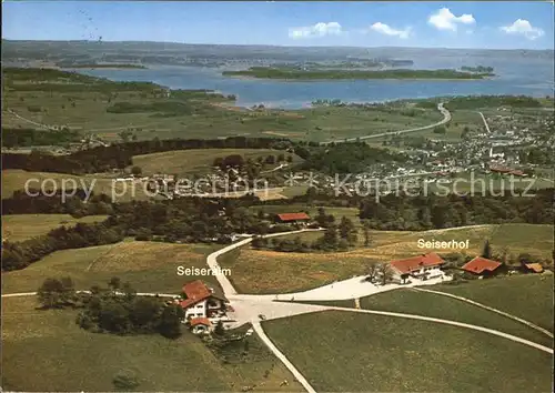 Seiseralm Chiemgau Fliegeraufnahme Kat. Chiemsee