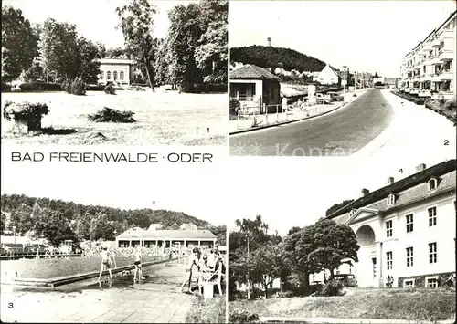 Bad Freienwalde Kurpark Beethovenstrasse Schwimmstadion Internat Berthold Brecht Kat. Bad Freienwalde