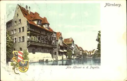 Nuernberg Alte Haeuser Pegnitz Kat. Nuernberg