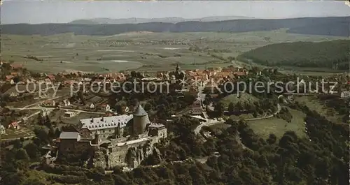 Waldeck Edersee Fliegeraufnahme mit Schloss