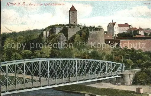 Halle Saale Burgruine Giebichenstein Kat. Halle