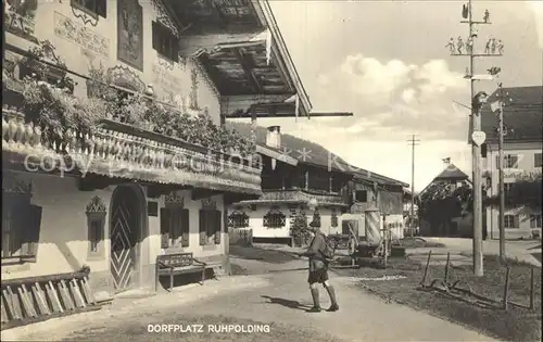 Ruhpolding Dorfplatz Kat. Ruhpolding