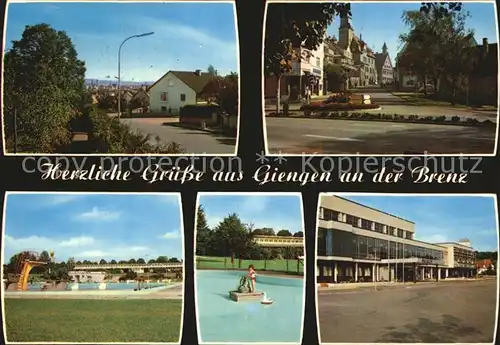 Giengen Brenz Stadthalle Bergbad  Kat. Giengen an der Brenz