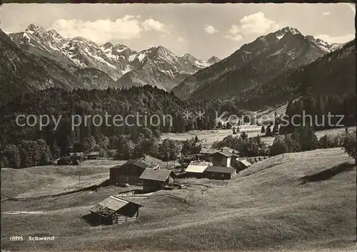 Schwand Oberstdorf Teilansicht  Kat. Oberstdorf