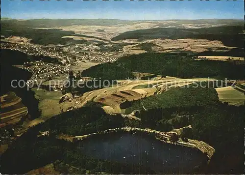 Daun Eifel Gemuendener Maar Fliegeraufnahme Kat. Daun