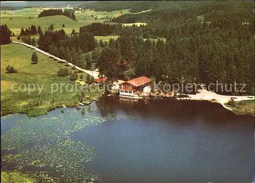 Aitrang Seegaststaette Moorbad Fliegeraufnahme Kat. Aitrang