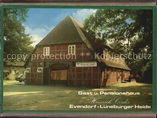 Evendorf Gasthaus Heinrich Gardes  Kat. Egestorf