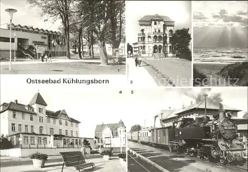 Kuehlungsborn Ostseebad Meerwasserschwimmhalle FDGB Erholungsheim Cafe Molli Strand Kat. Kuehlungsborn