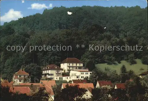 Allendorf Bad Sooden Blick auf Haus Barbara und Haus Glueckauf Kat. Bad Soden am Taunus