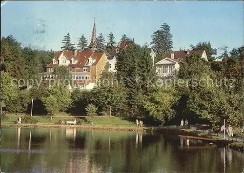 Hahnenklee Bockswiese Harz Hotel Viktoria Luise See Promenade Kat. Goslar