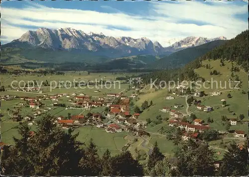 Wallgau Wettensteinwand Dreitorspitze Teufelsgrat Hochblasse  Kat. Wallgau