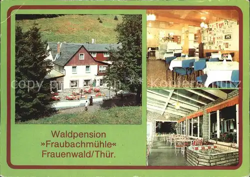 Frauenwald Thueringen Waldpension Fraubachmuehle Kat. Frauenwald