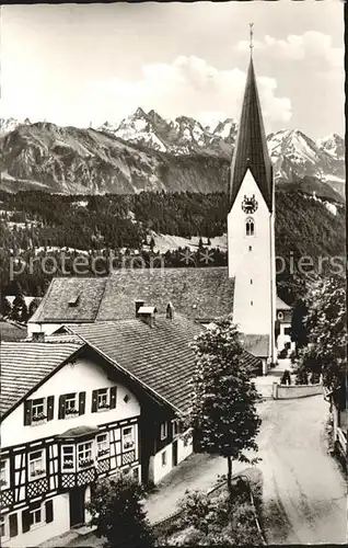 Martinszell Allgaeu Rottachberg Gruenten Oberstdorfer Berge Kat. Waltenhofen