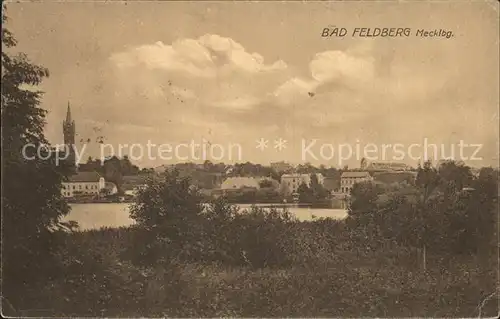 Feldberg Mecklenburg Bad Ansicht Kirche Kat. Feldberger Seenlandschaft