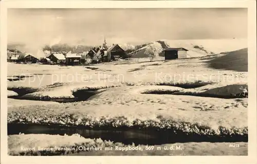 Benneckenstein Harz Rappbode Winterlandschaft