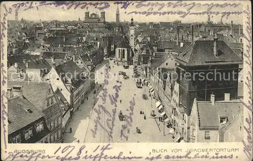 Augsburg Jakobertorturm Kat. Augsburg