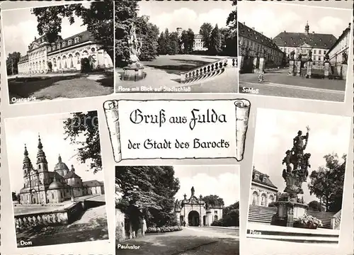 Fulda Paulustor Dom Schloss Orangerie  Kat. Fulda