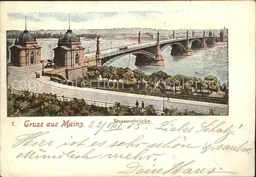 Mainz Rhein Strassenbruecke