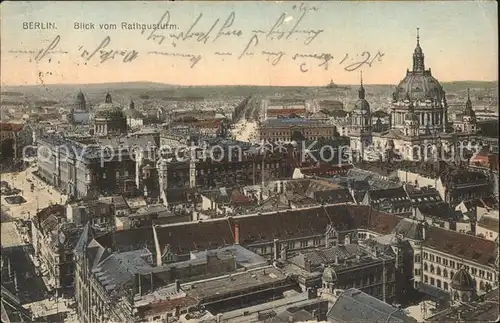 Berlin Blick vom Rathausturm Kat. Berlin