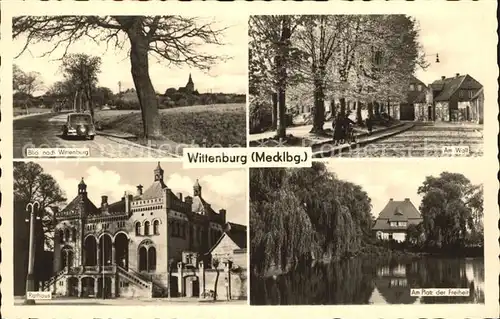 Wittenburg Mecklenburg Wall Platz der Freiheit Rathaus Kat. Wittenburg Mecklenburg