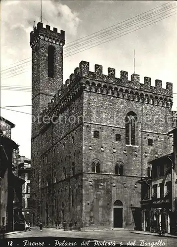 Firenze Toscana Palazzo del Podesta Kat. Firenze