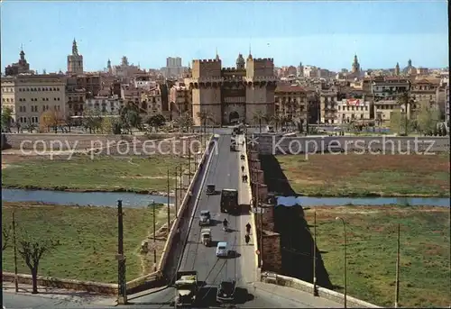 Valencia Valenciana Puente y Torres de Serranos Kat. Valencia