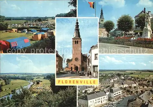 Florenville Campingplatz Panorama Kirche Teilansicht Denkmal  Kat. 