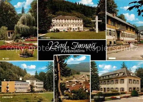 Bad Imnau Stahlbad Park Fuerstenbau Kreuz Kinderheim Josefshaus Sanatorium Kat. Haigerloch