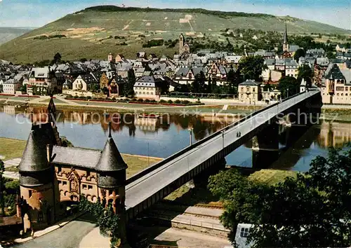 Traben Trarbach Mosel mit Brueckenschenke Kat. Traben Trarbach