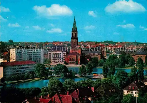 Kiel Kleiner Kiel und Rathaus Kat. Kiel