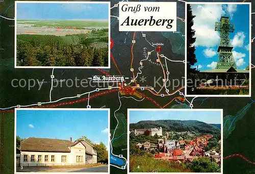 Auerberg Harz Schwendablick Josephskreuz Gasthaus Auerberg Stolbergblick Kat. Stolberg Harz