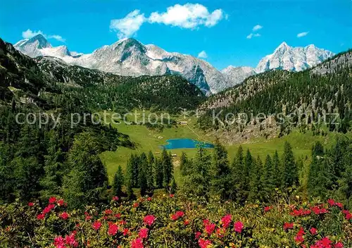 Funtensee mit Gr Hundstod Schneiber und Watzmann Kat. Berchtesgaden