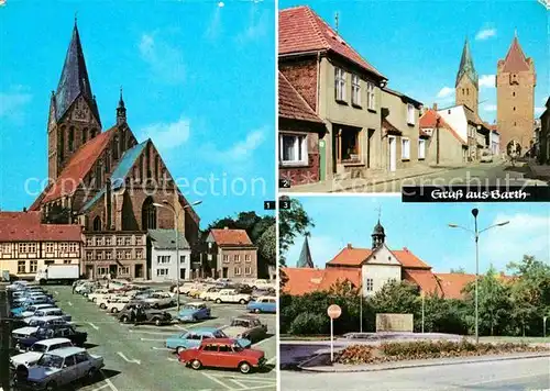 Barth Marktplatz Kirche Dammtor Platz der Freiheit Kat. Barth