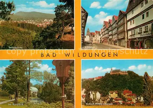 Bad Wildungen Teilansicht Altstadt Schloss Friedrichstein Kurpark Kat. Bad Wildungen