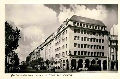 Berlin Unter den Linden Haus der Schweiz Kat. Berlin