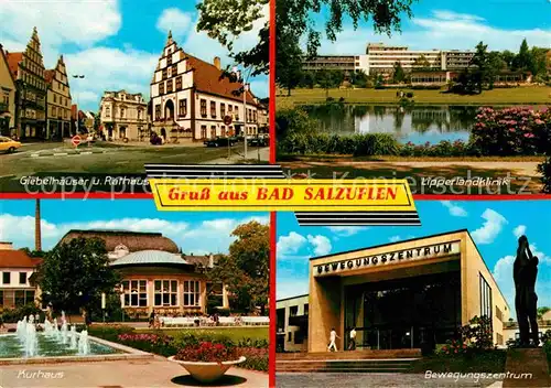 Bad Salzuflen Giebehaeuser Rathaus Lipperlandklinik Kurhaus Bewegungszentrum Kat. Bad Salzuflen