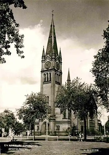 Hamburg Elmsbuettel Apostelkirche Kat. Hamburg