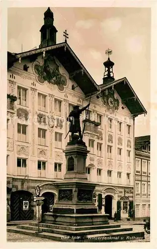 Bad Toelz Winzerdenkmal Rathaus Kat. Bad Toelz