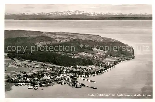 Uhldingen Muehlhofen Fliegeraufnahme Unteruhldingen Kat. Uhldingen Muehlhofen