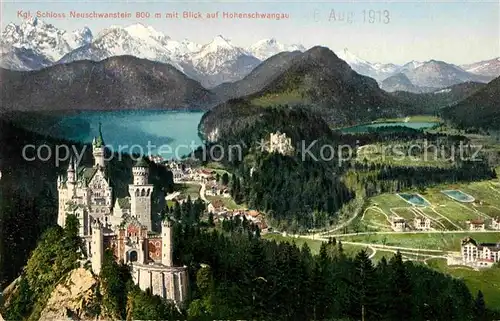 Hohenschwangau Schloss Neuschwanstein Kat. Schwangau