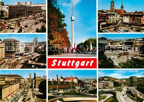 Stuttgart Teilansichten Fernsehturm Kat. Stuttgart