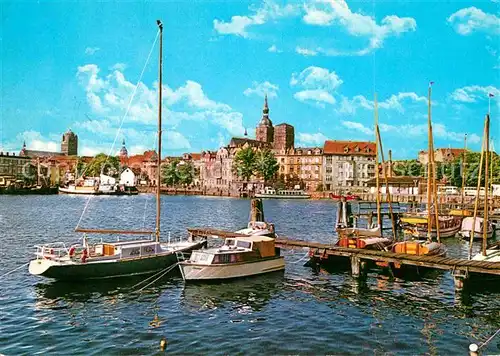 Stralsund Mecklenburg Vorpommern Seglerhafen Kat. Stralsund