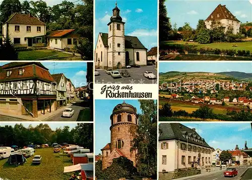 Rockenhausen Kirche Campingplatz Panorama Kat. Rockenhausen