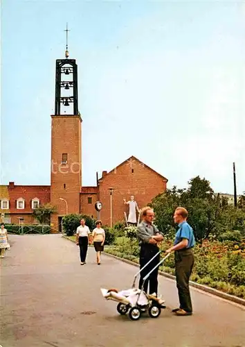 Friedland Goettingen Grenzdurchgangslager Heimkehrerdenkmal Norbert Kirche Kat. Friedland Leine