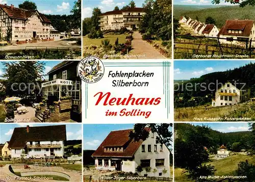 Neuhaus Solling Fohlenplacken Silberborn Parkhotel Brauner Hirsch Ruebezahl Kat. Holzminden