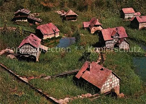 Gieselwerder Miniaturmuehlen Reinhardswald Kat. Oberweser