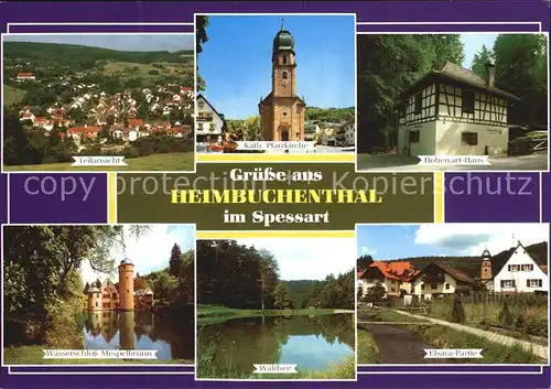 Heimbuchenthal Katholische Pfarrkirche Waldsee Wasserschloss Mespelbrunn Kat. Heimbuchenthal