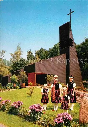 Oberprechtal Evangelische Kirche Trachten Kat. Elzach